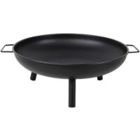 Linder Exclusiv Feuerschale, Feuerkorb, Feuerstelle Garten Ø 58 cm mit Griffen