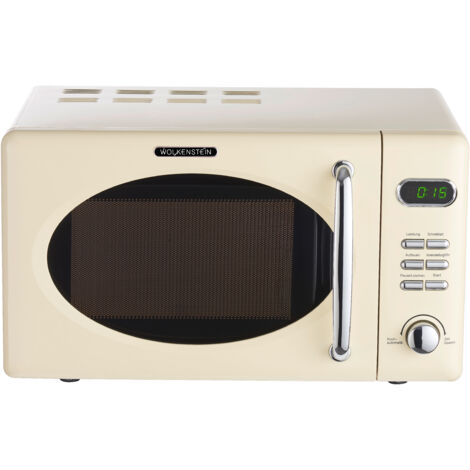 WOLKENSTEIN Retro Mikrowelle Microwelle Mikrowellenherd WMW720 SC Creme 700 Watt (1/4)