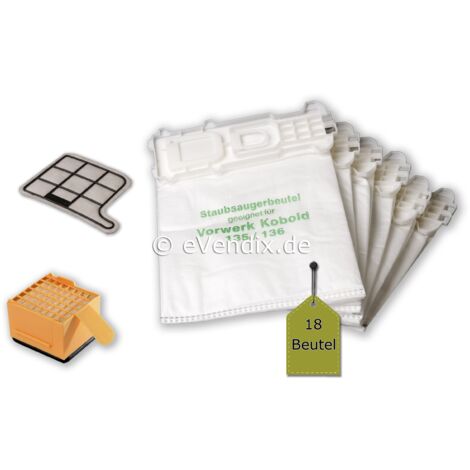 6 Staubsaugerbeutel Kompatibel Mit Vorwerk Kobold FP130 FP131 VK130 VK131