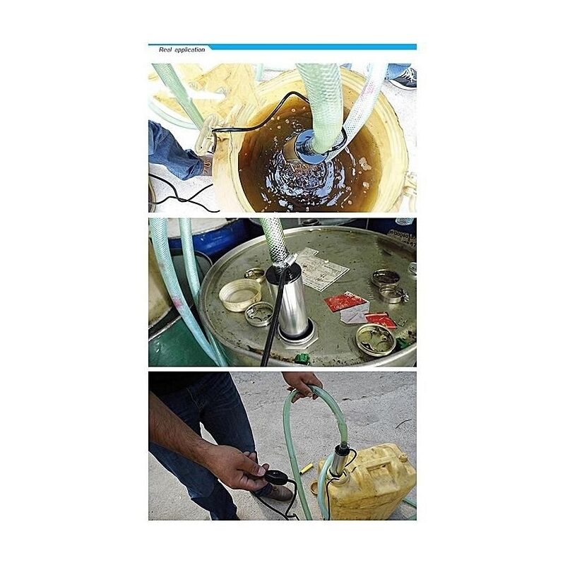 Trade Shop - Pompa Travaso Elettrica Sommersa Aspira Liquidi Acqua Olio Diesel 12v Auto Barca 85908094 - Foto 12