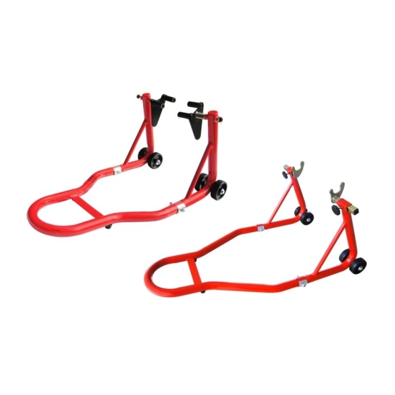 Coppia Cavalletti Auto/Moto 3000 Kg (3 Ton) Con Regolazione Di Altezza – Cavalletto Di Sicurezza 3T - 2