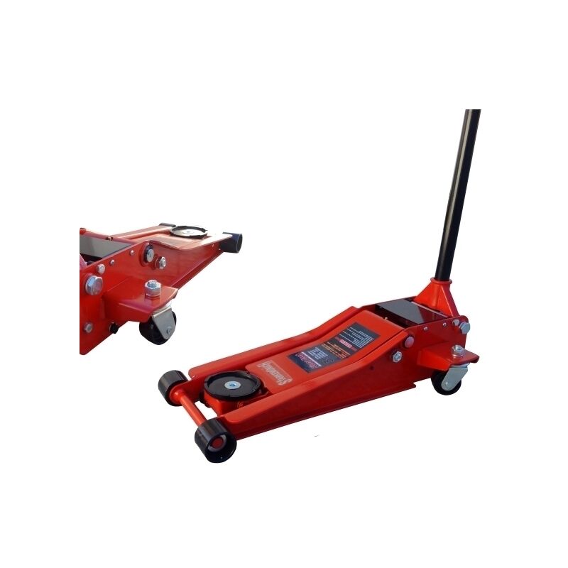 Cric/Sollevatore/Martinetto idraulico a carrello 3T/3000Kg profilo extrabasso - Mod. A