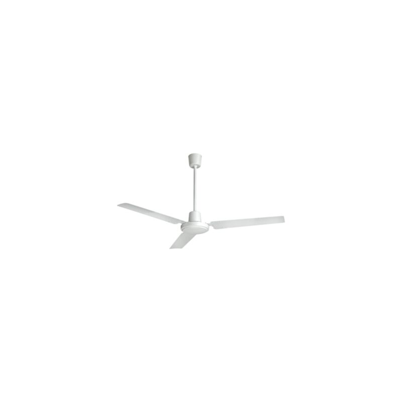 Ventilatore da soffitto in alluminio bianco - Mod. Michelangelo