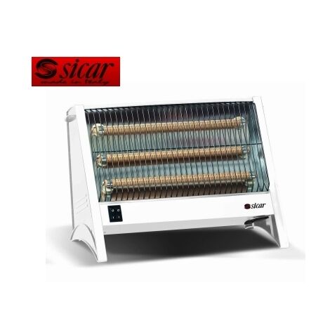 Stufa elettrica 3 elementi steatite 1800W Sicar - S/63