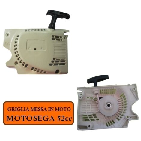 Griglia con messa in moto/Meccanismo avviamento a strappo/Puleggia/Ricambio per motosega 52cc