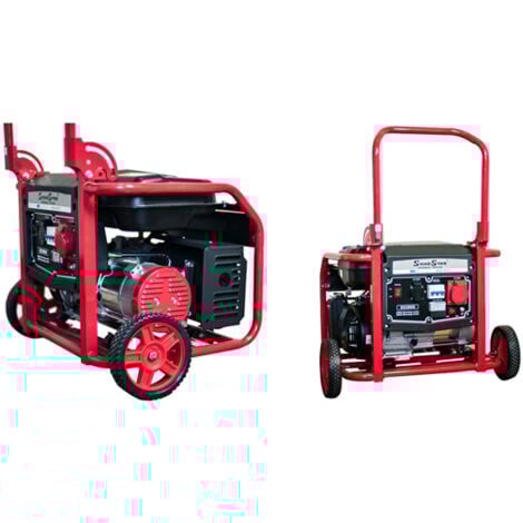 Gruppo elettrogeno/Generatore di corrente 2800W - 220/380V avviamento elettrico carrellato