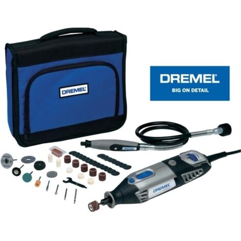 Miniutensile rotativo/Minitrapano/Multiutensile 175W con albero flessibile e 45 accessori in custodia Dremel - 4000-1/45
