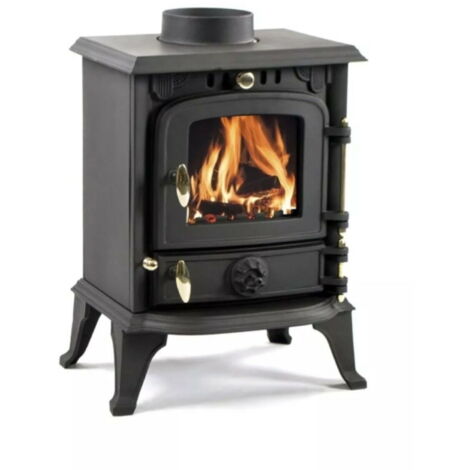 Stufa a legna/Termocamino compatto in ghisa 5/8 kW - Mod. Kompact Fire