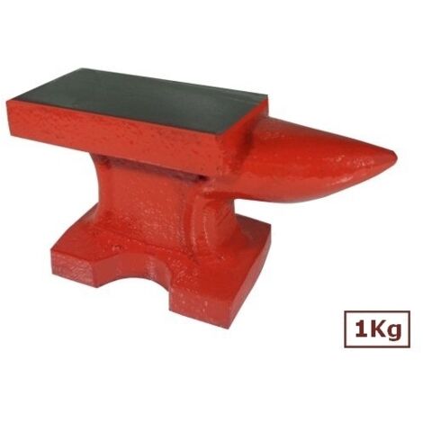 Incudine in ghisa con base e piano in ferro per officina fabbro/orafo/modellismo 1kg
