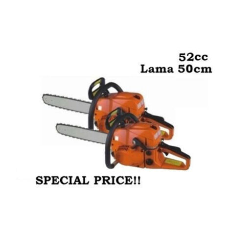 Doppia/2 pezzi Motosega per potatura 52cc lama 50cm