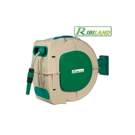 Tubo irrigazione con avvolgitubo automatico 15 + 1,5m con lancia Ribiland