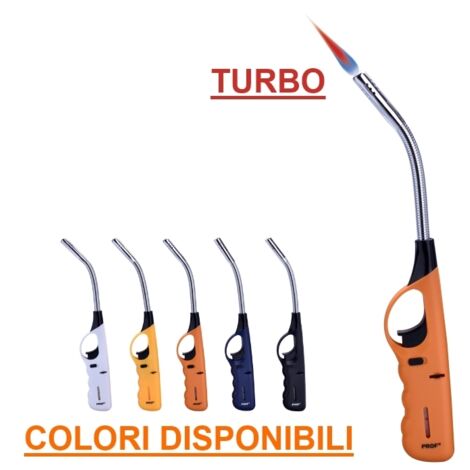 Accendigas/Accendino ricaricabile con becco flessibile e fimma turbo - BlueFlameTurbo
