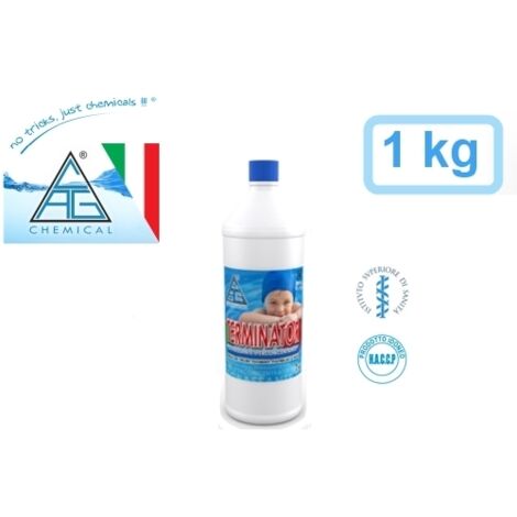 Sgrassante detergente liquido iperconcentrato ideale per pulizia piscina e accessori 1kg C.A.G Chemical - Terminator