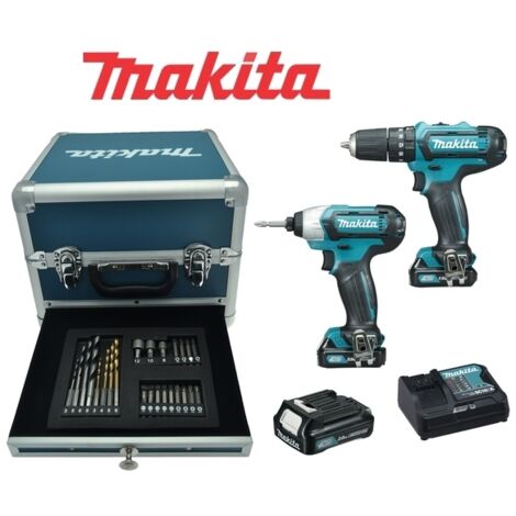 Kit Trapano + Avvitatore + Accessori 10,8V Litio Limited Edition Makita - CLX202SAX2