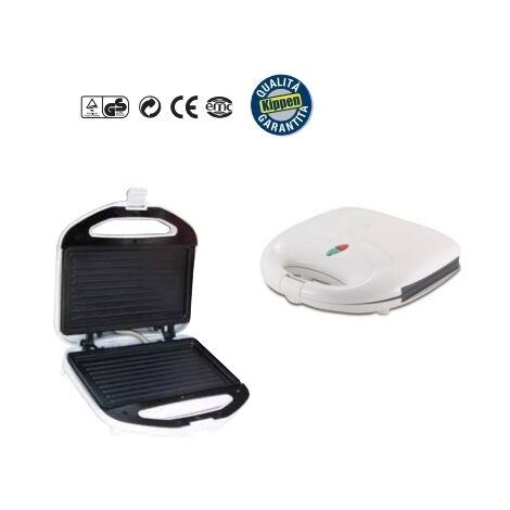 Piastra/Bistecchiera/Toastiera elettrica 750W Kippen - Mod. Small