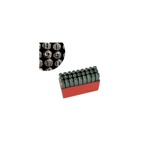 Punzoni lettere + simbolo & 27 pezzi 5mm