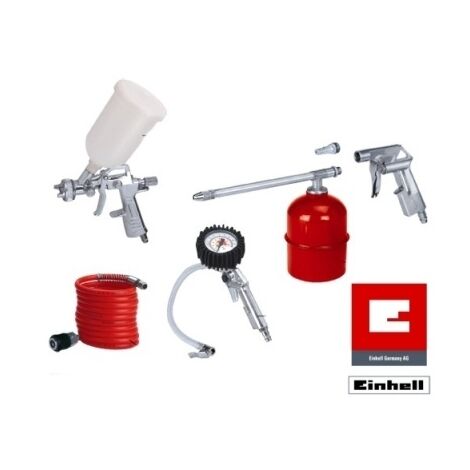 Kit di accessori per compressore 5 pz attacco rapido Einhell