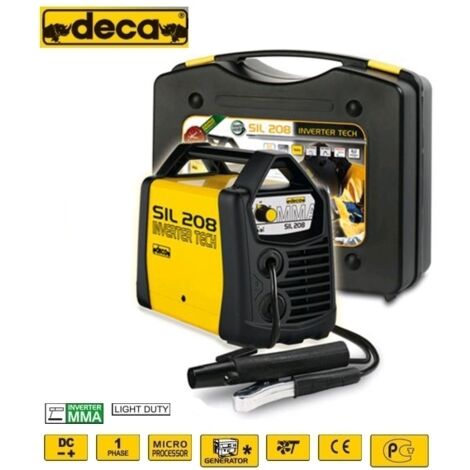 Saldatrice INVERTER ad elettrodo 80 Amp con valigetta e accessori Deca - SIL 208