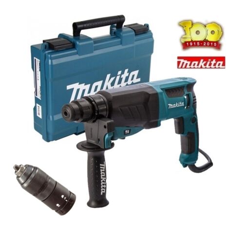 Trapano martello demolitore/Tassellatore 26mm 800W + Mandrino autoserrante Makita - HR2630T