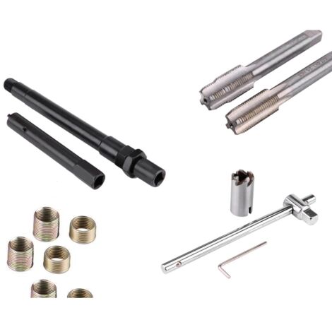 Kit Riparazione Filettature M14 X 1.5mm AB Tools - 15 Pezzi, Con Kit Riparazione Filettature M14 X 1.5mm AB Tools - 15 Pezzi, Con