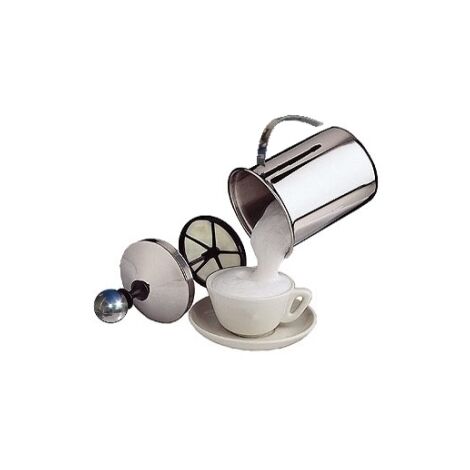 Lattiera/Tisaniera/Bollitore Cappuccino con monta crema in acciaio inox 1000ml