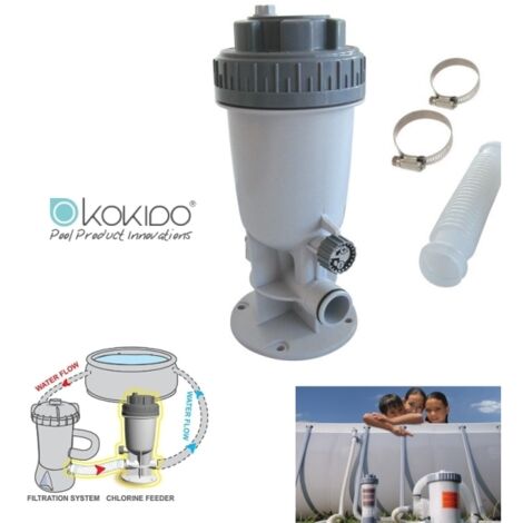 Dosatore automatico di cloro a pasticche esterno per piscina Kokido - KlorIn