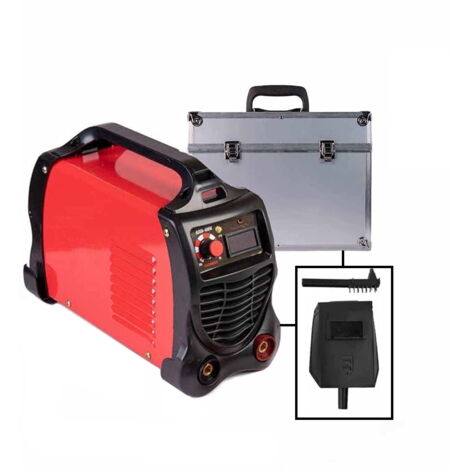 Saldatrice INVERTER ad elettrodo 400 Amp con valigetta in metallo e accessori - Mod. Luxury