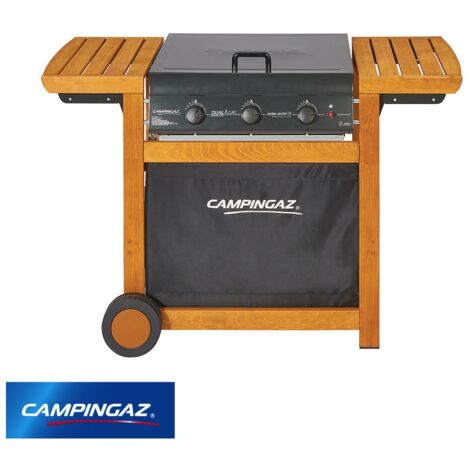 Barbecue / Griglia a gas con ruote Campingaz - ADELAIDE 3 WOODY DUALGAS