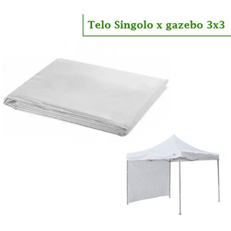 Telo/Parete/Copertura laterale singola per gazebo pieghevole impermeabile 3x3m