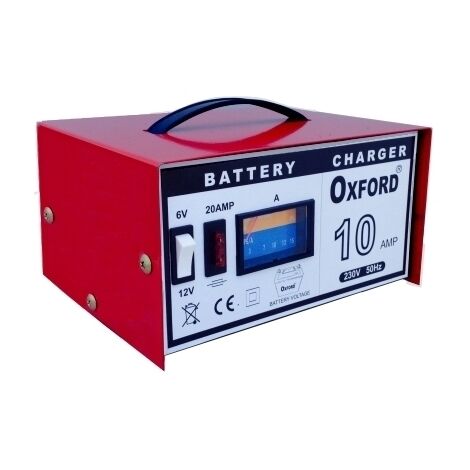Caricabatterie moto/autoveicoli/imbarcazioni 10 Amp 6/12 Volt Oxford - CB-10