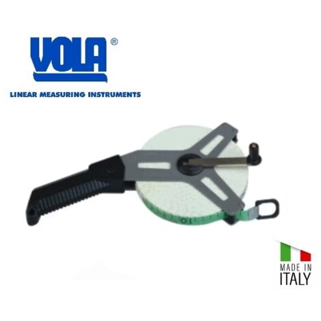 Rotella metrica professionale in fibra di vetro con impugnatura 50m Vola - 307/50