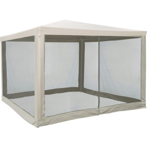 Teli / Parete / Copertura laterale zanzariera per gazebo pieghevole 3x3m