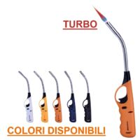 Accendigas/Accendino ricaricabile con becco flessibile e fimma turbo - BlueFlameTurbo