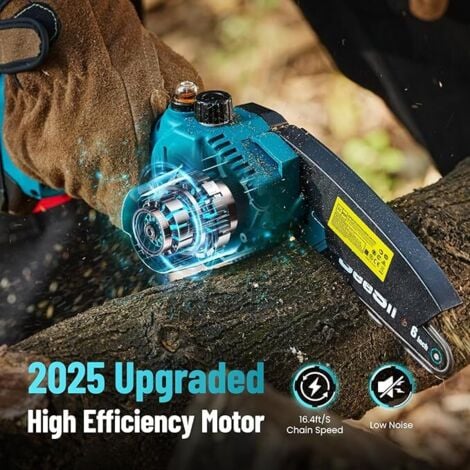 Test : Tronçonneuse Télescopique 2 En 1 STANEW 6 Pouces Avec Batterie 2 X 4000mah