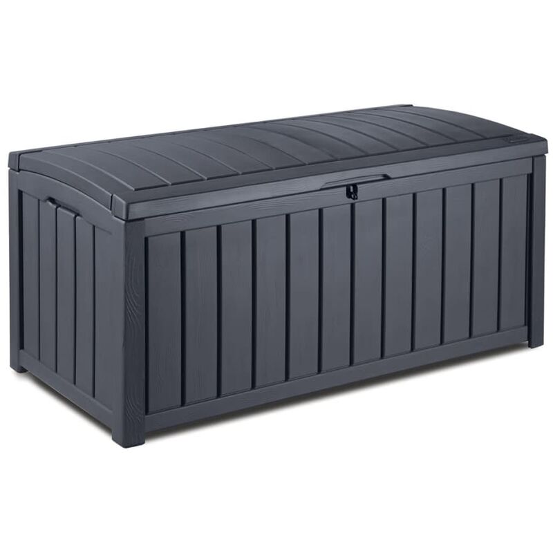 Keter Glenwood Outdoor Plastic Storage Box Garden Furniture 128 x 65 x 6 Brown 