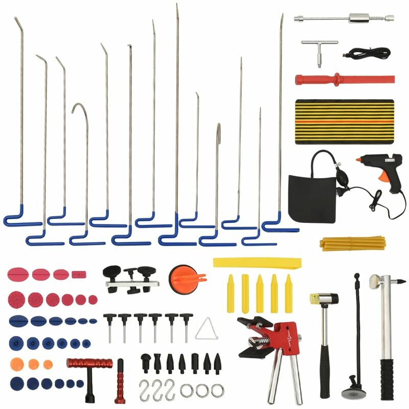 Ausbeulwerkzeug Ausbeul Satz 8-tlg ausbeulen Dellen Werkzeug Set Hagelschaden 