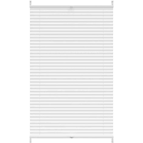 Plisse Blind 80x100cm White Pleated Blind