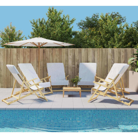 Strandtücher 6 Stk. Weiß 60x135 cm Stoff 400 GSM vidaXL