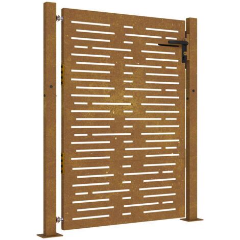 Gartentor 100x150 cm Cortenstahl Quadratisches Design vidaXL