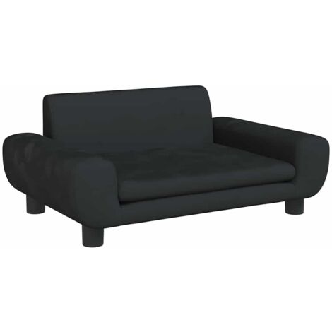 Hundebett Schwarz 70x45x33 cm Samt vidaXL822516