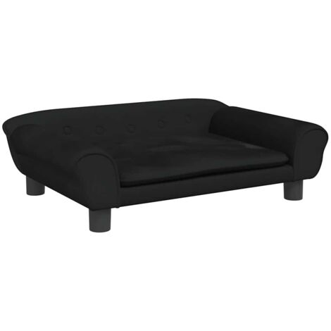 Hundebett Schwarz 70x48x22 cm Samt vidaXL