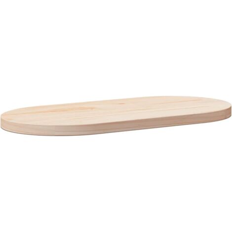 vidaXL Tischplatte 70x35x2,5 cm Massivholz Kiefer Oval