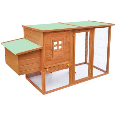 Hühnerstall mit 1 Legenest Holz vidaXL