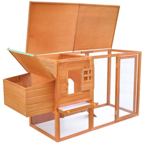 Hühnerstall mit 1 Legenest Holz vidaXL