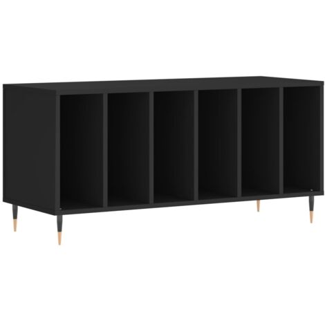 Plattenschrank Schwarz 100x38x48 cm Holzwerkstoff vidaXL