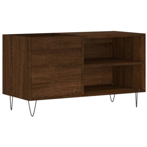 Plattenschrank Braun Eichen-Optik 85x38x48 cm Holzwerkstoff vidaXL