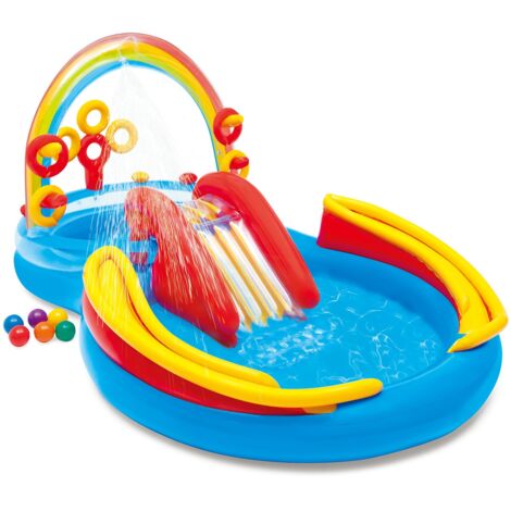 Intex 57453 Rainbow-Ring-Playcenter Aufblasbares Kinderpool Planschbecken