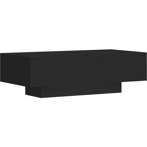 Schwarzer Couchtisch 100x49,5x31 cm aus Holzwerkstoff