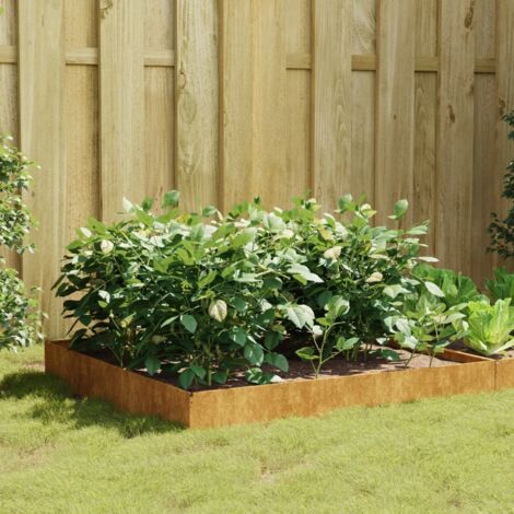 Hochbeet 100x100x26 cm Cortenstahl vidaXL