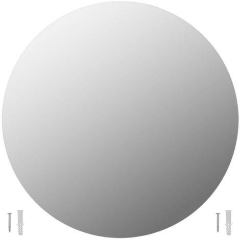 Wandspiegel 50 cm Rund Glas vidaXL